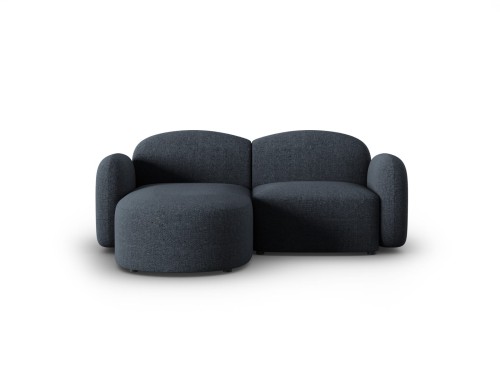 Sofa narożna Blair 3-osobowa granatowa szenil