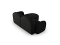 Sofa narożna Blair 3-osobowa czarna szenil