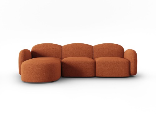 Sofa narożna Blair 4-osobowa terakota szenil