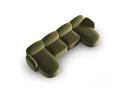 Panoramiczna sofa 6-osobowa Blair oliwkowa velvet
