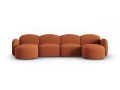 Panoramiczna sofa 6-osobowa Blair terakota szenil