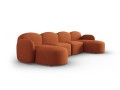 Panoramiczna sofa 6-osobowa Blair terakota szenil