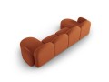 Panoramiczna sofa 6-osobowa Blair terakota szenil