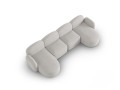 Panoramiczna sofa 6-osobowa Blair jasnoszara szenil