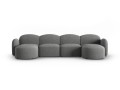 Panoramiczna sofa 6-osobowa Blair szara szenil