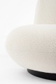 Elegancki obrotowy fotel Margot boucle ecru