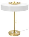 Lampa stołowa ARTE biało-złota - aluminium, szkło