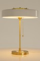Lampa stołowa ARTE biało-złota - aluminium, szkło