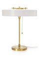 Lampa stołowa ARTE biało-złota - aluminium, szkło