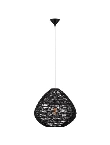 Lampa wisząca papierowa OVIEDO czarna 