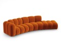 Sofa 5-osobowa Lupine terakota velvet