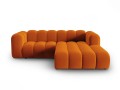 Sofa narożna 3-osobowa Lupine terakota velvet