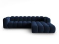 Sofa narożna 4-osobowa Lupine granatowa velvet