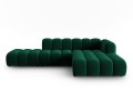 Narożnik modułowy 5-osobowy Lupine butelkowa zieleń velvet