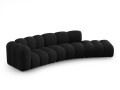 Sofa 5-osobowa Lupine czarna szenil L/P       
