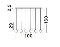 Lampa wisząca CHAO Line-6