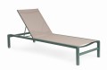 Nowoczesny leżak ogrodowy sunbed Konnor zielony