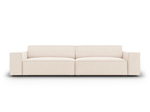 Nowoczesna 4-osobowa sofa Jodie beżowa velvet