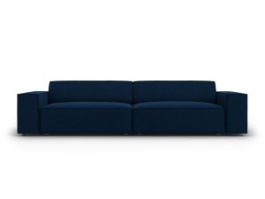 Nowoczesna 4-osobowa sofa Jodie granatowa velvet