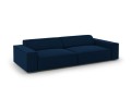 Nowoczesna 4-osobowa sofa Jodie granatowa velvet