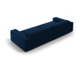 Nowoczesna 4-osobowa sofa Jodie granatowa velvet