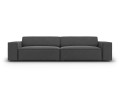 Nowoczesna 4-osobowa sofa Jodie grafit velvet