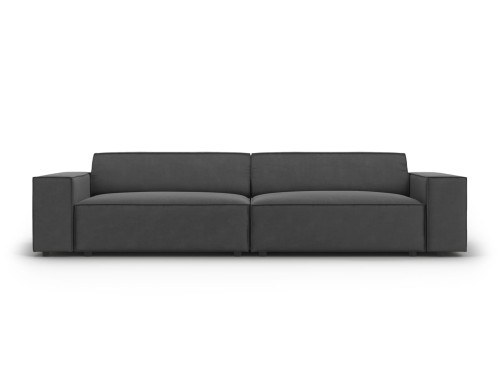 Nowoczesna 4-osobowa sofa Jodie grafit velvet