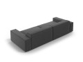 Nowoczesna 4-osobowa sofa Jodie grafit velvet