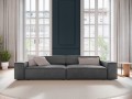 Nowoczesna 4-osobowa sofa Jodie grafit velvet