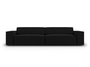 Nowoczesna 4-osobowa sofa Jodie czarna velvet