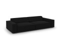 Nowoczesna 4-osobowa sofa Jodie czarna velvet