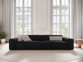Nowoczesna 4-osobowa sofa Jodie czarna velvet