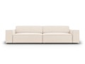 Nowoczesna 3-osobowa sofa Jodie beżowa velvet