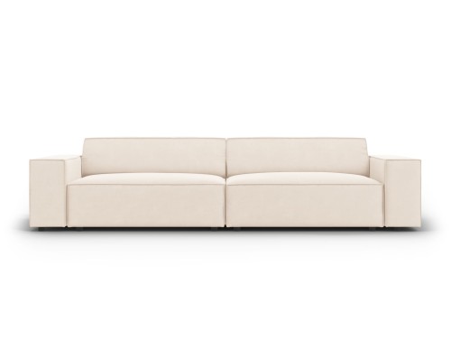 Nowoczesna 3-osobowa sofa Jodie beżowa velvet