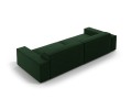Nowoczesna 3-osobowa sofa Jodie butelkowa zieleń velvet