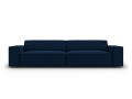 Nowoczesna 3-osobowa sofa Jodie granatowa velvet