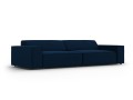 Nowoczesna 3-osobowa sofa Jodie granatowa velvet