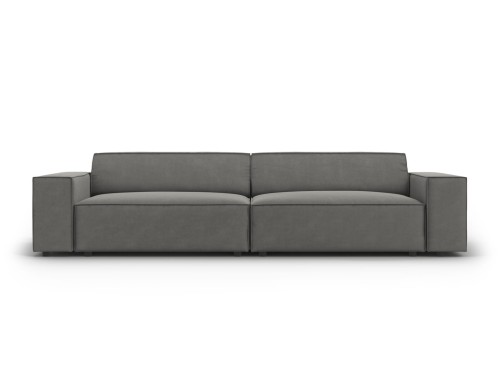 Nowoczesna 3-osobowa sofa Jodie szara velvet