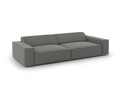 Nowoczesna 3-osobowa sofa Jodie szara velvet