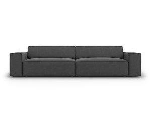 Nowoczesna 3-osobowa sofa Jodie grafit velvet