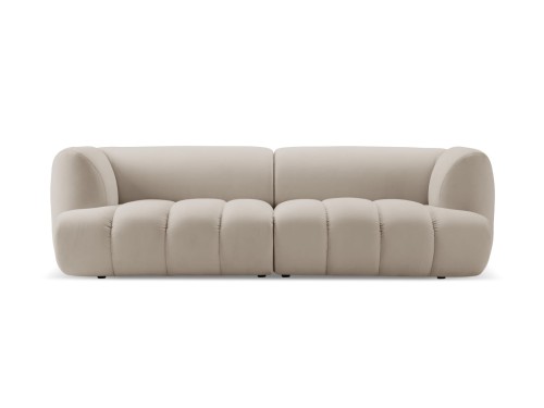 Nowoczesna 3-osobowa sofa Harry beżowa velvet