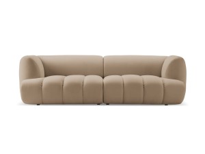 Nowoczesna 3-osobowa sofa Harry piaskowa velvet