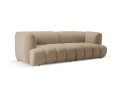 Nowoczesna 3-osobowa sofa Harry piaskowa velvet