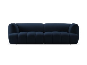 Nowoczesna 3-osobowa sofa Harry granatowa velvet