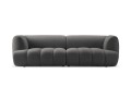 Nowoczesna 3-osobowa sofa Harry szara velvet