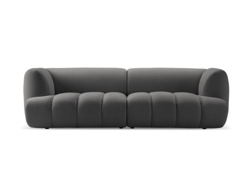 Nowoczesna 3-osobowa sofa Harry szara velvet