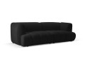 Nowoczesna 3-osobowa sofa Harry czarna velvet