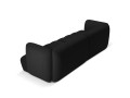 Nowoczesna 3-osobowa sofa Harry czarna velvet