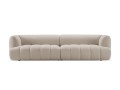 Nowoczesna 4-osobowa sofa Harry beżowa velvet