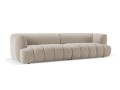 Nowoczesna 4-osobowa sofa Harry beżowa velvet